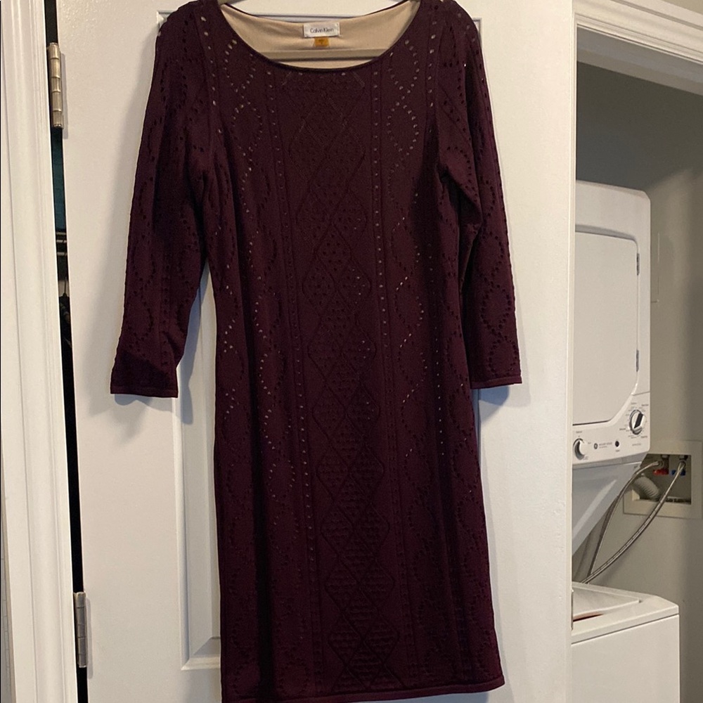 Calvin Klein Women's Purple Dress